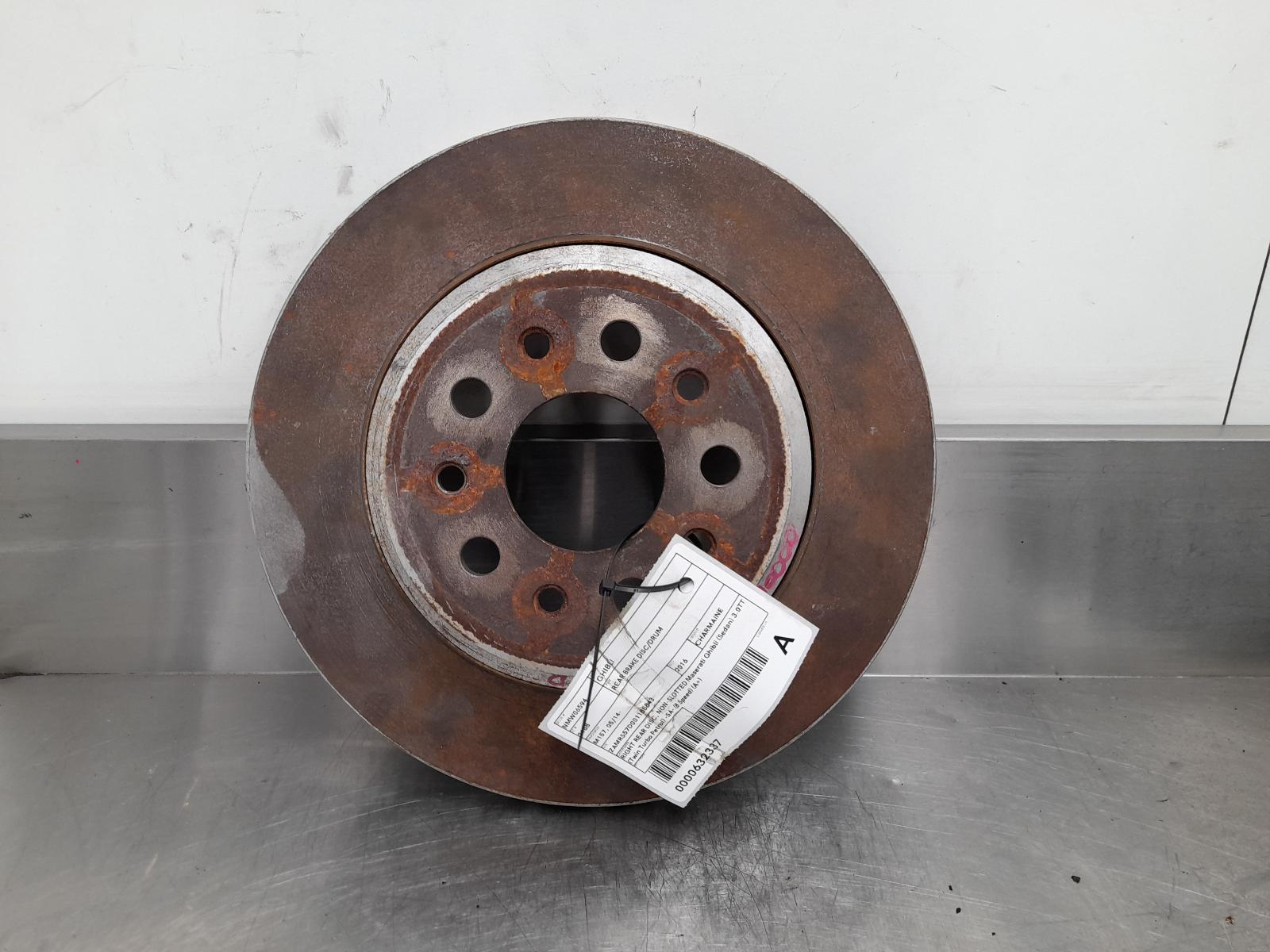 2015 Maserati Ghibli Rear Brake Disc/Drum View Auto part Rear Brake Disc/Drum Maserati Ghibli 2015
