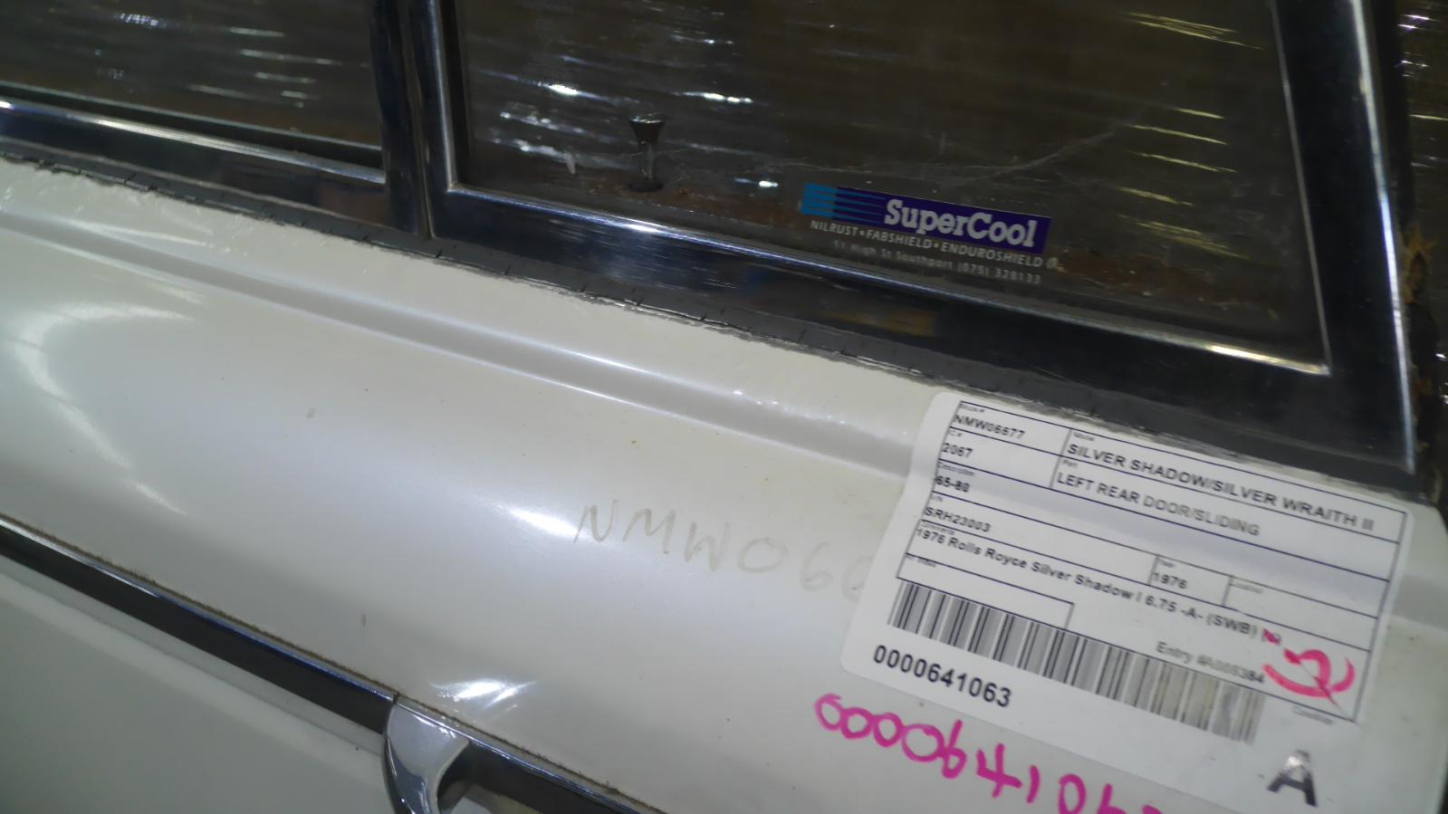 1979 Rolls-royce Silver Shadow/silver Wraith Ii Left Rear Door/Sliding View Auto part Left Rear Door/Sliding Rolls-royce Silver Shadow/silver Wraith Ii 1979