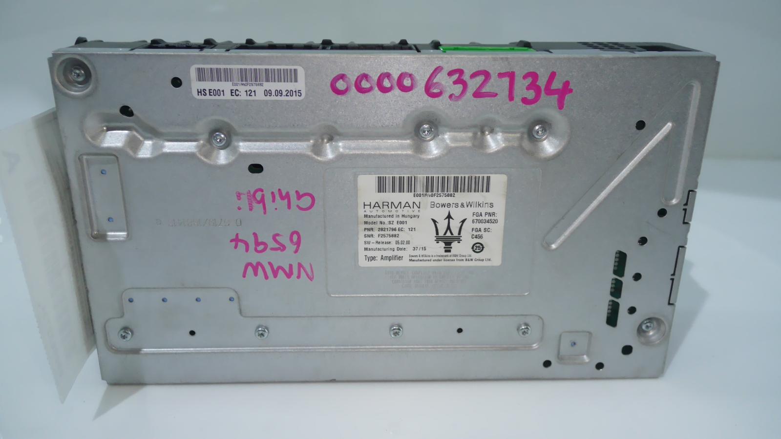 View Auto part Radio/Cd/Dvd/Sat/Tv Maserati Ghibli  2015
