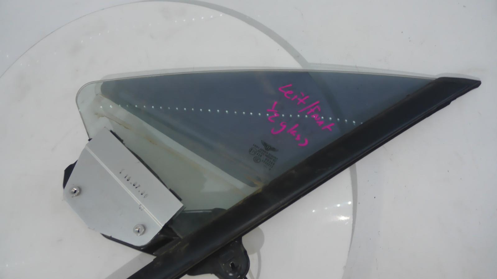 2007 Bentley Continental Left Front 1/4 Door Glass View Auto part Left Front 1/4 Door Glass Bentley Continental 2007