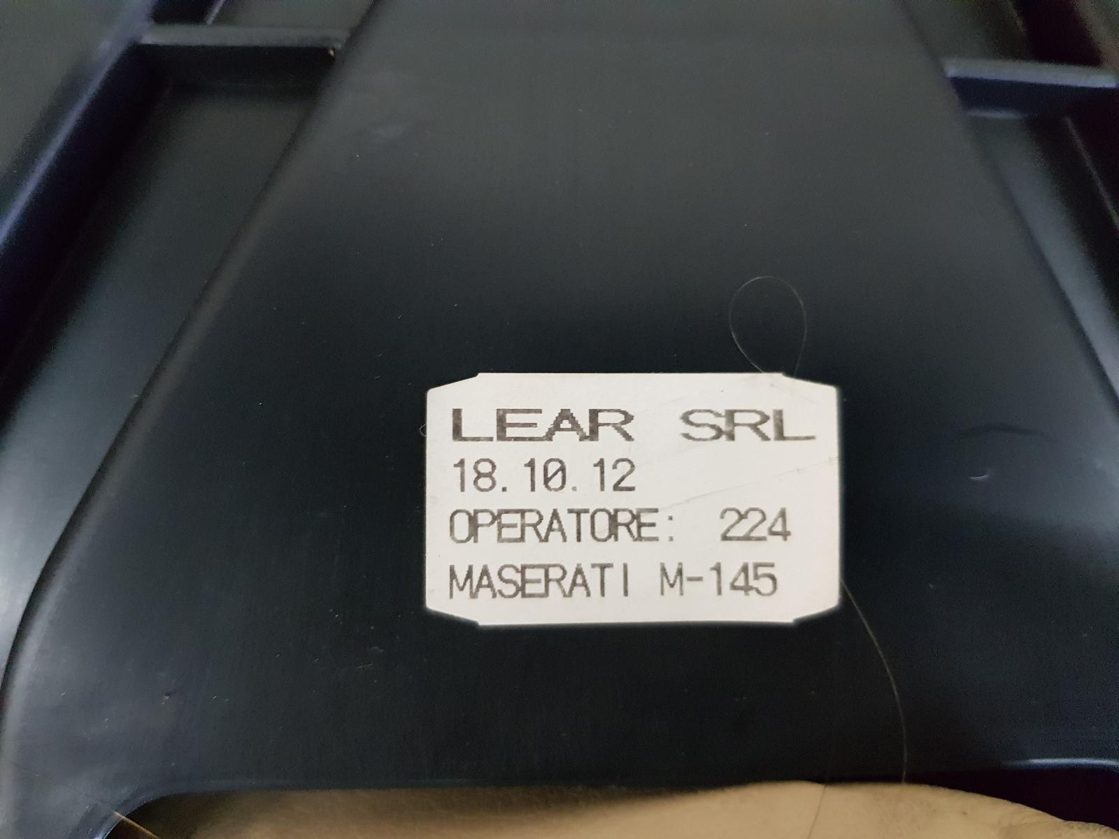View Auto part 2nd Seat (Rear Seat) Maserati Granturismo 2013