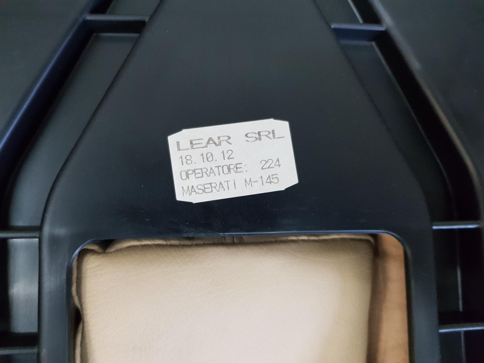 2013 Maserati Granturismo 2nd Seat (Rear Seat) View Auto part 2nd Seat (Rear Seat) Maserati Granturismo 2013