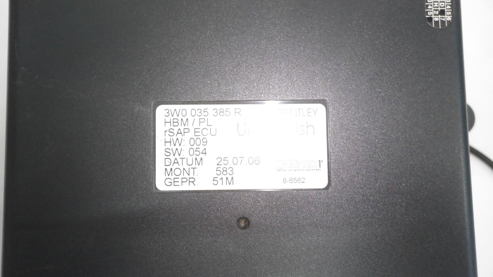 View Auto part Ecu Bentley Continental 2007