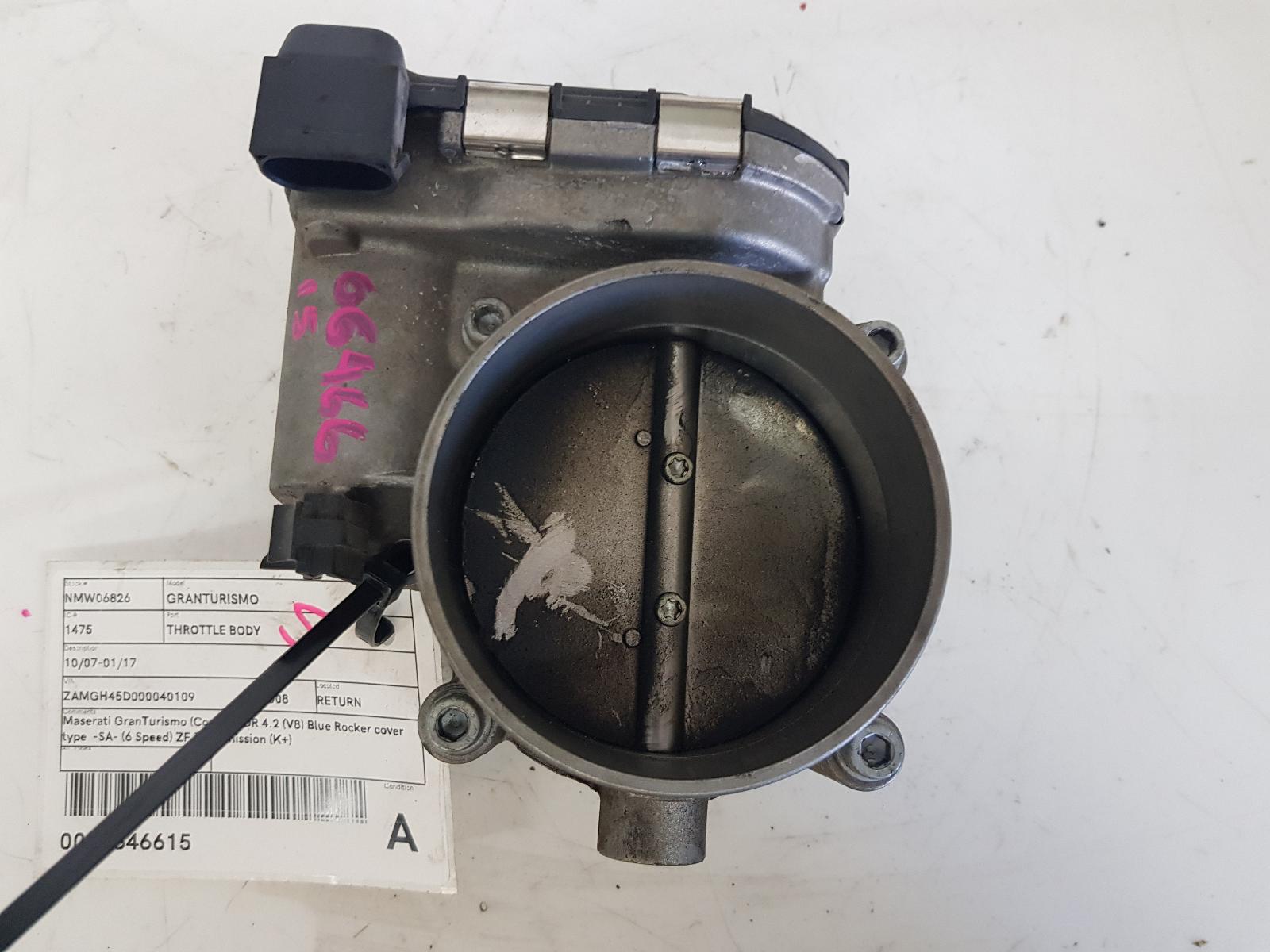 2008 Maserati Granturismo Throttle Body View Auto part Throttle Body Maserati Granturismo 2008