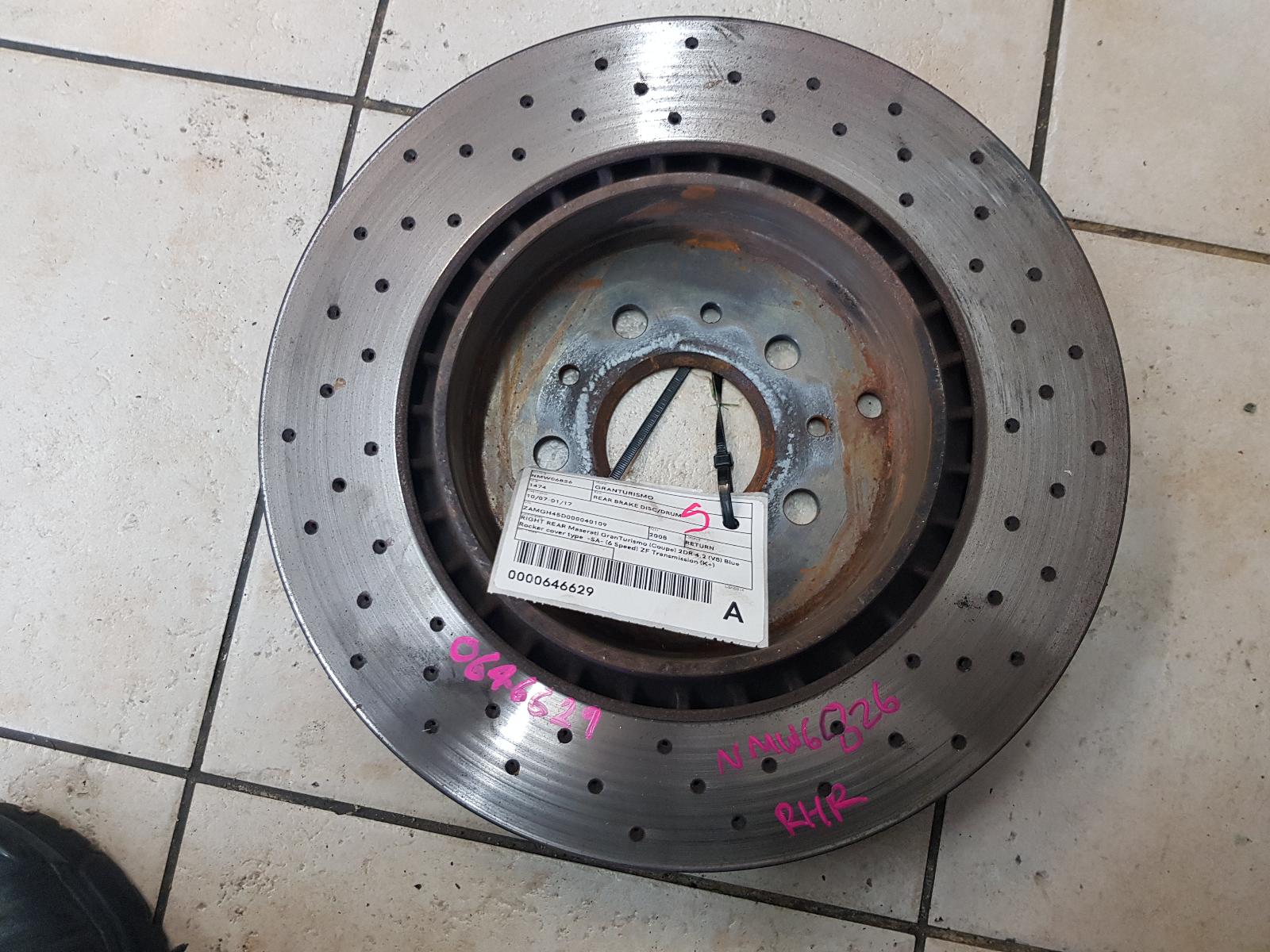 View Auto part Rear Brake Disc/Drum Maserati Granturismo 2008