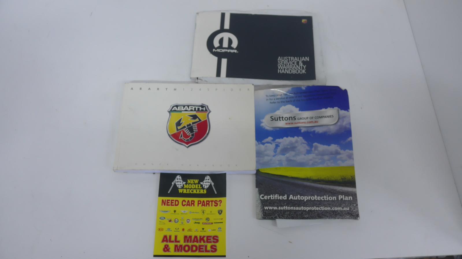 View Auto part Owners Handbook Abarth 124 Spider 2016