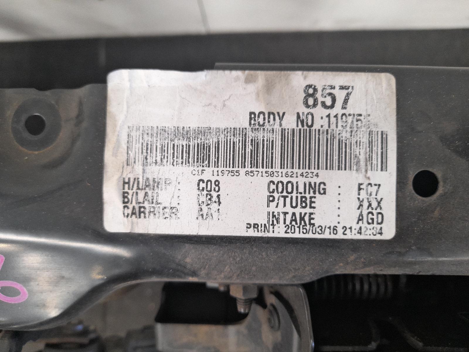 View Auto part Radiator Support Hyundai Sonata 2015