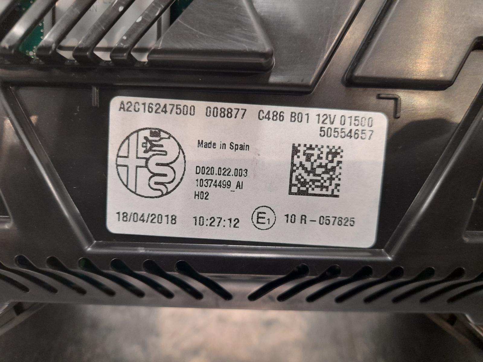 View Auto part Instrument Cluster Alfa Romeo Stelvio 2018