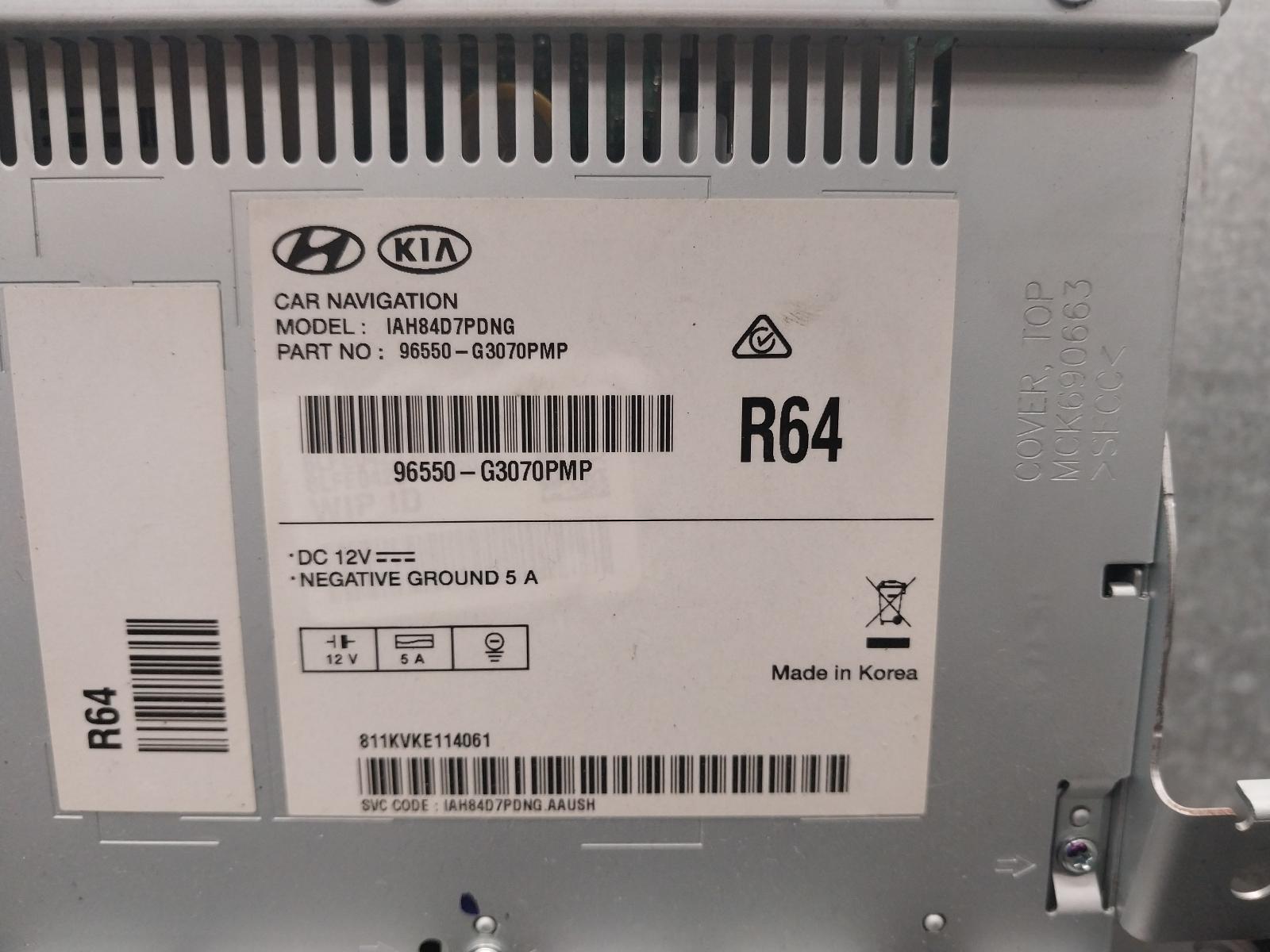 View Auto part Radio/Cd/Dvd/Sat/Tv Hyundai I30 2019