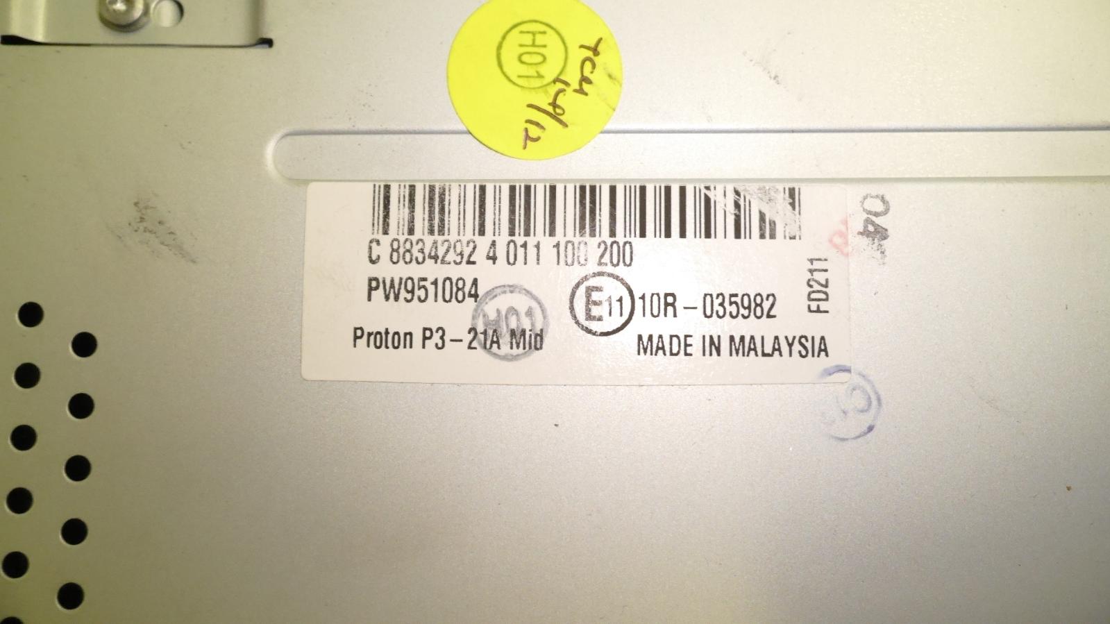 2013 Proton Preve Radio/Cd/Dvd/Sat/Tv View Auto part Radio/Cd/Dvd/Sat/Tv Proton Preve 2013
