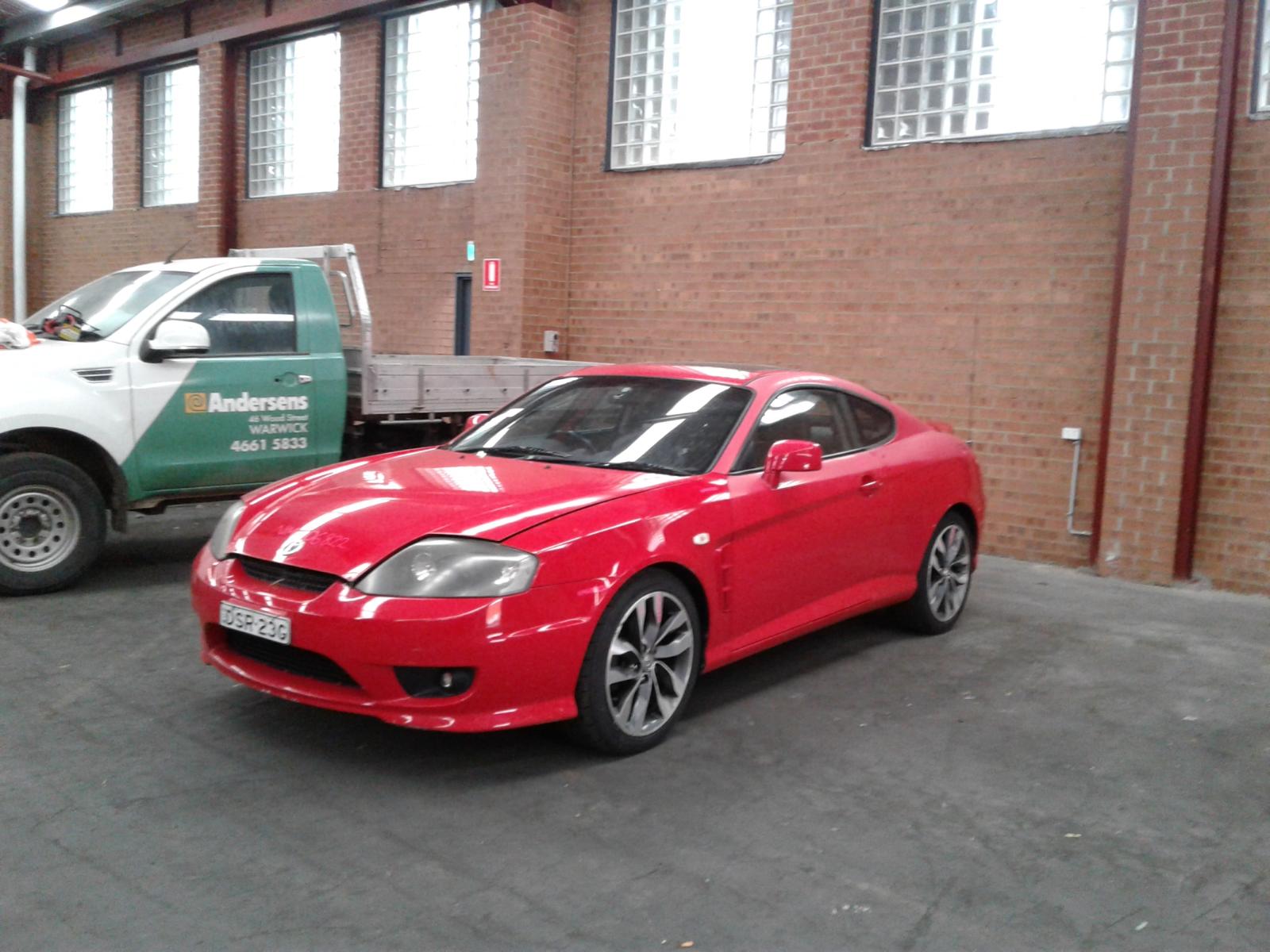 View Auto part A/C Condenser Hyundai Tiburon 2005