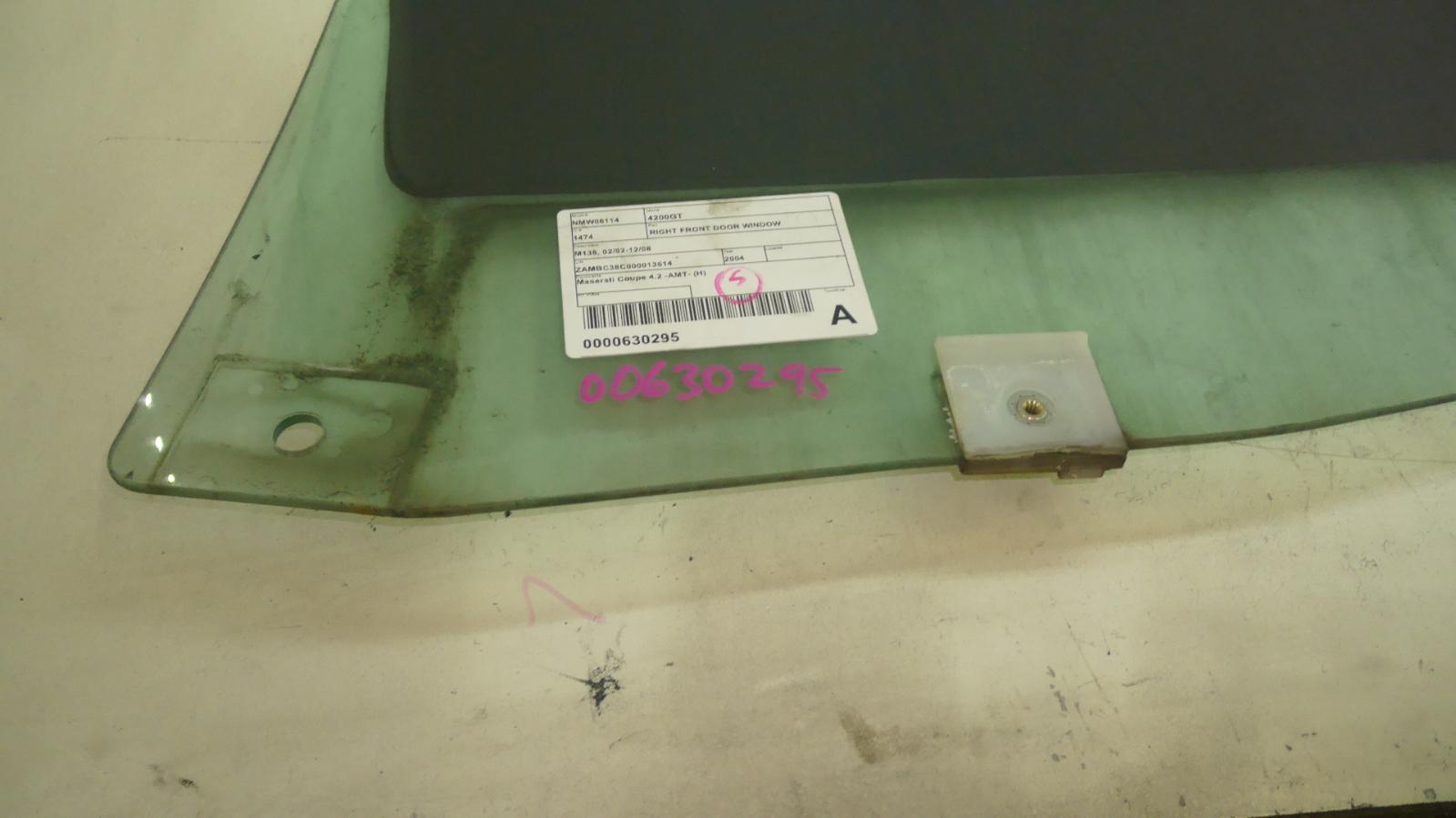 View Auto part Right Front Door Window Maserati 4200gt 2004