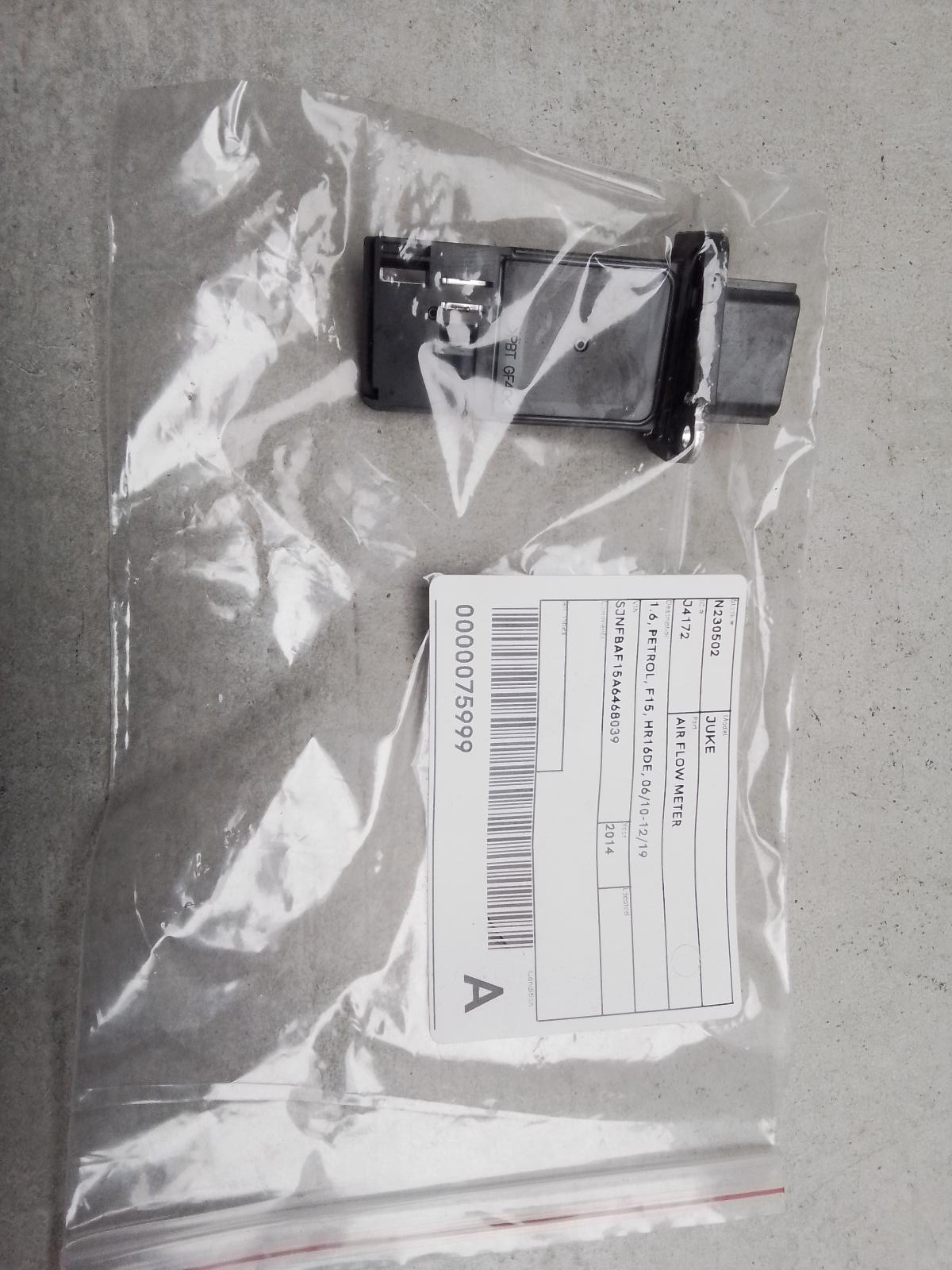 View Auto part Air Flow Meter Nissan Juke 2014