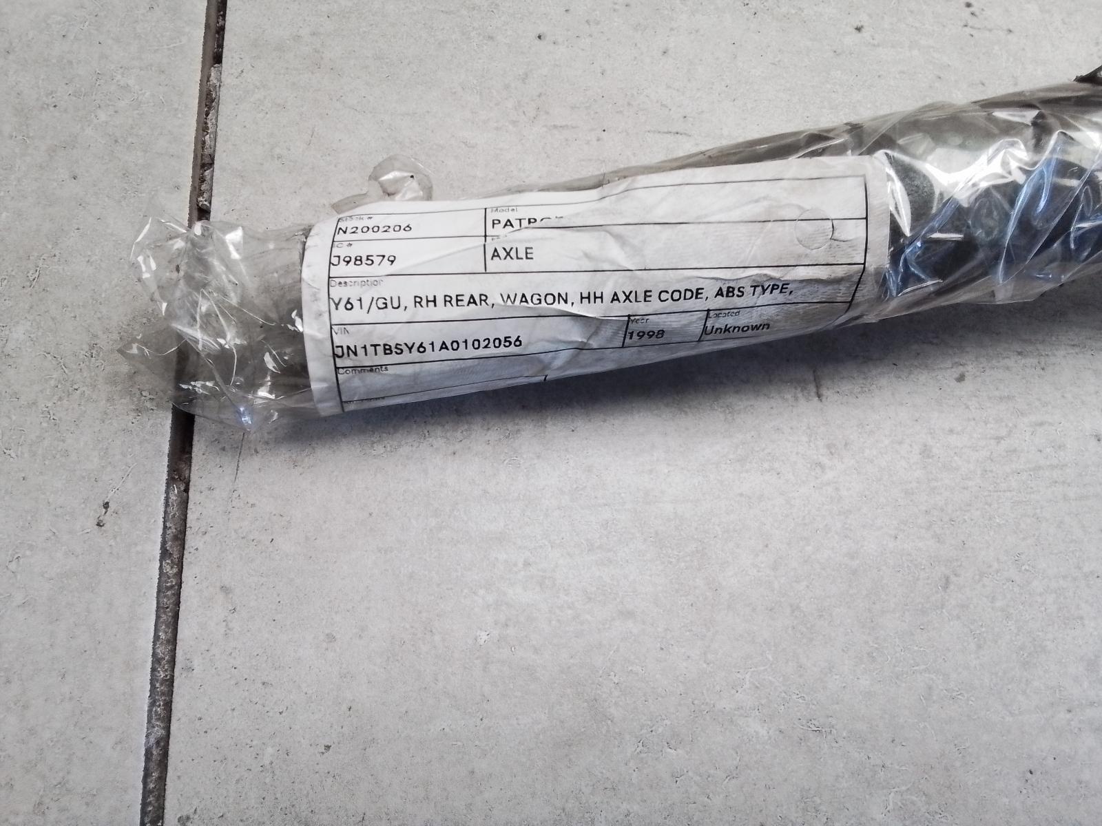 View Auto part Axle Nissan Patrol 1998