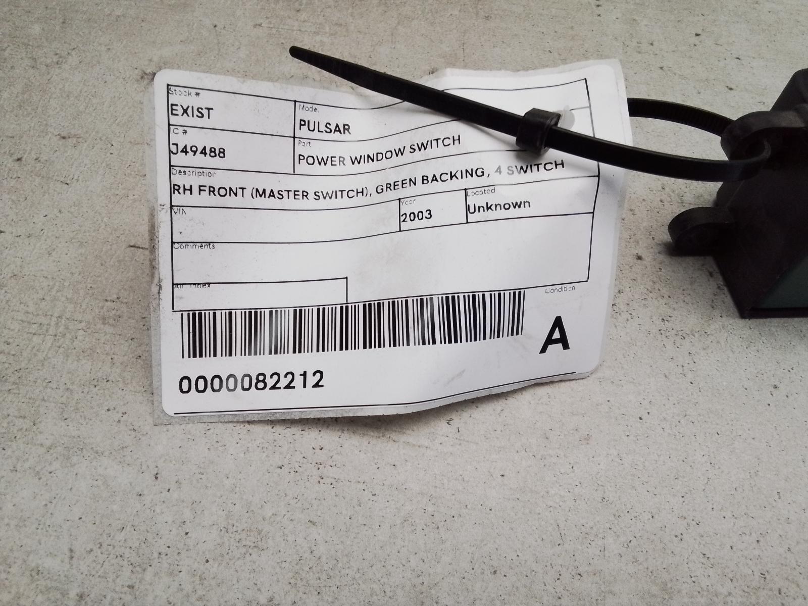 View Auto part Pwr Dr Wind Switch Nissan Pulsar 2003
