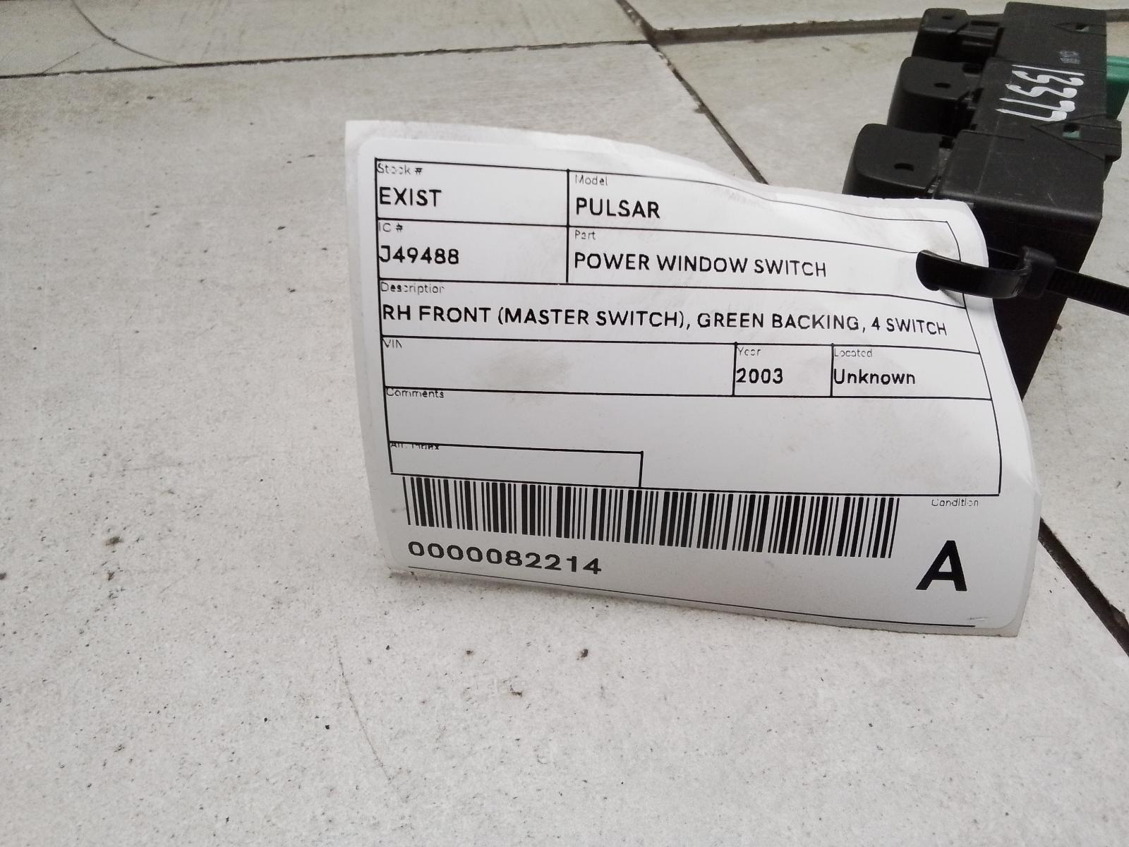 View Auto part Pwr Dr Wind Switch Nissan Pulsar 2003