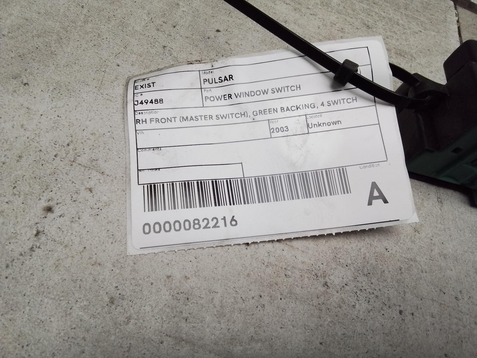 View Auto part Pwr Dr Wind Switch Nissan Pulsar 2003