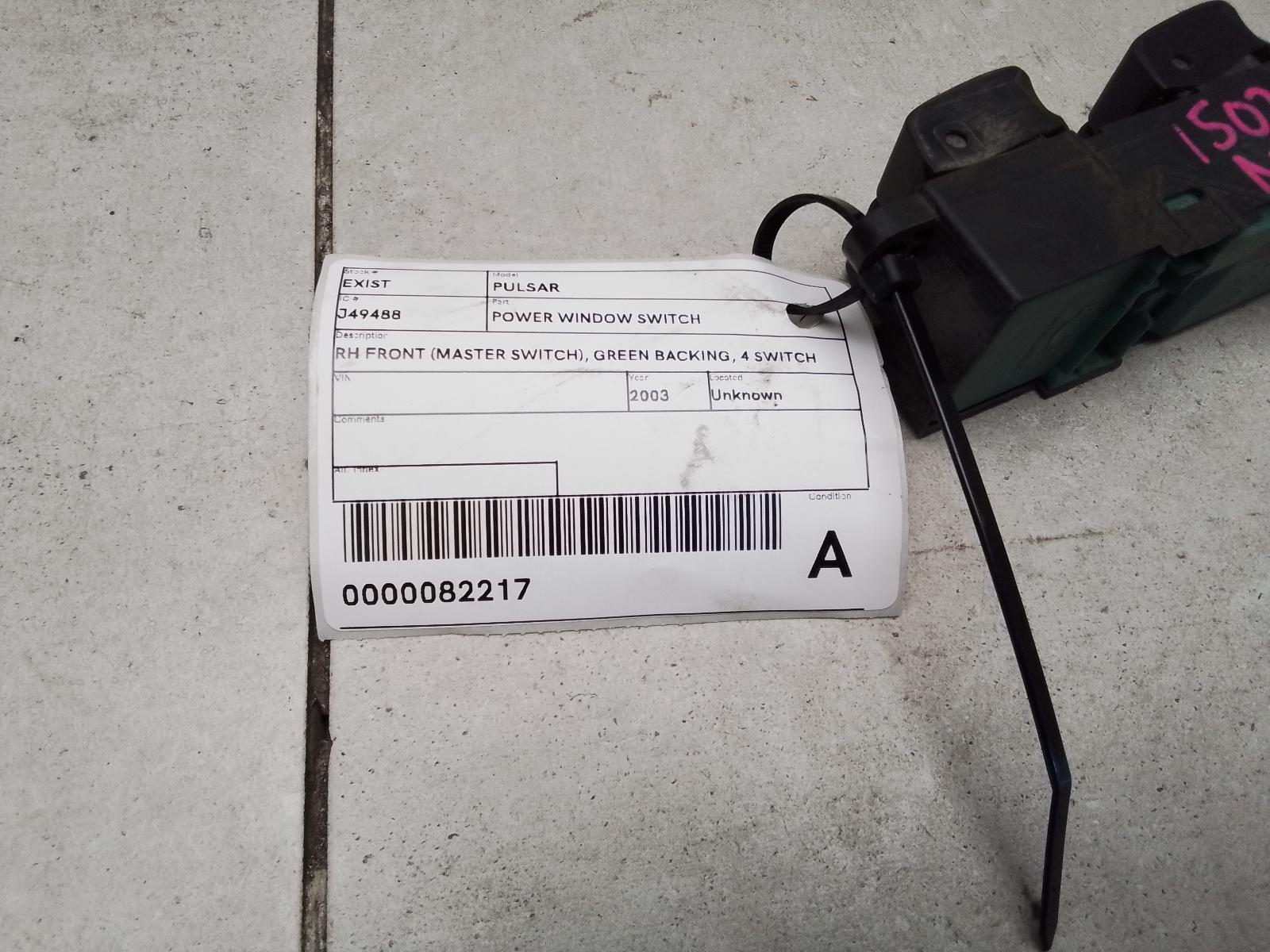 View Auto part Pwr Dr Wind Switch Nissan Pulsar 2003