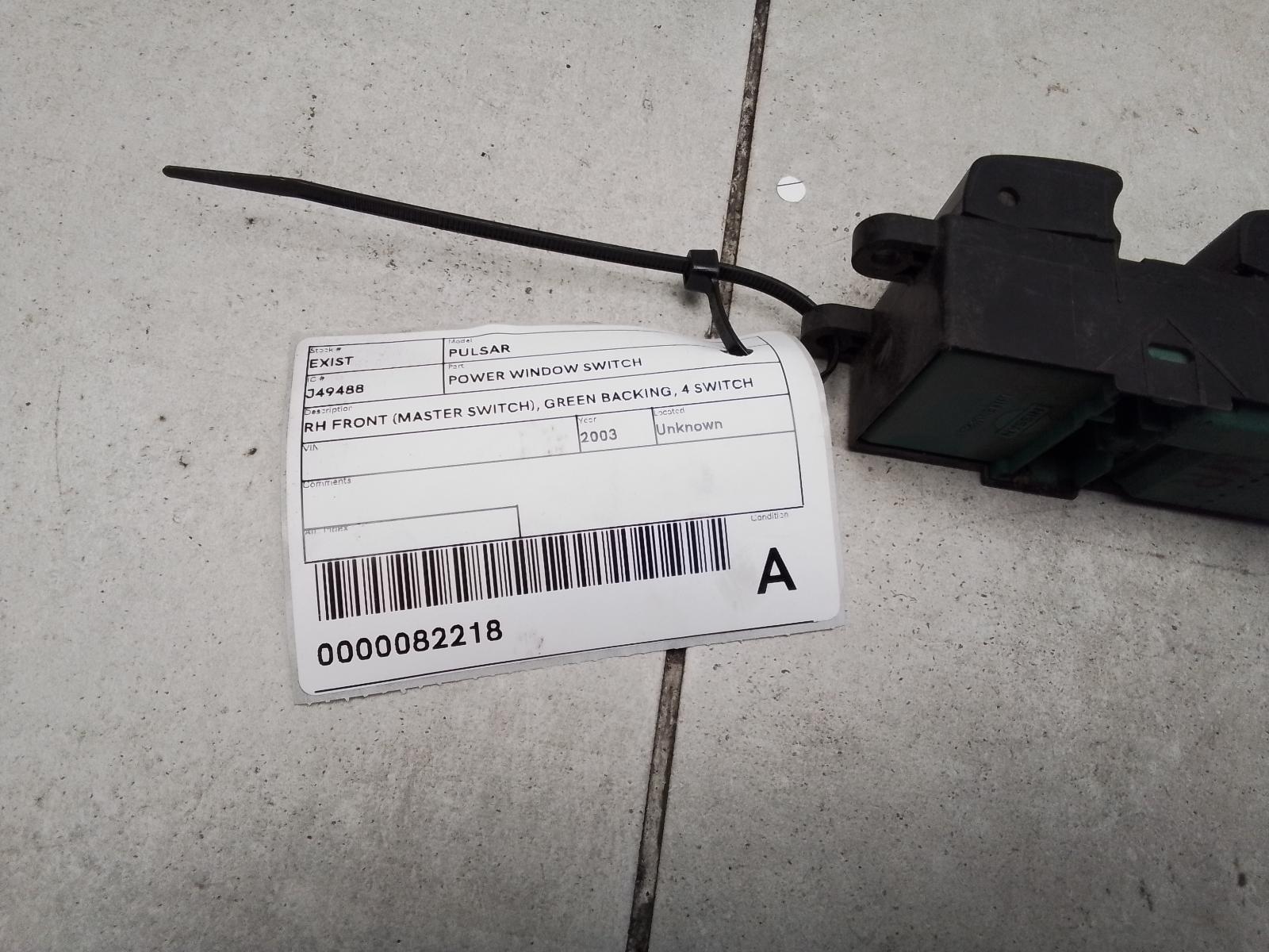 2003 Nissan Pulsar Pwr Dr Wind Switch View Auto part Pwr Dr Wind Switch Nissan Pulsar 2003