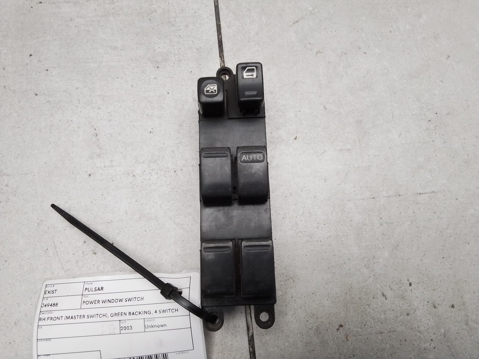 2003 Nissan Pulsar Pwr Dr Wind Switch View Auto part Pwr Dr Wind Switch Nissan Pulsar 2003