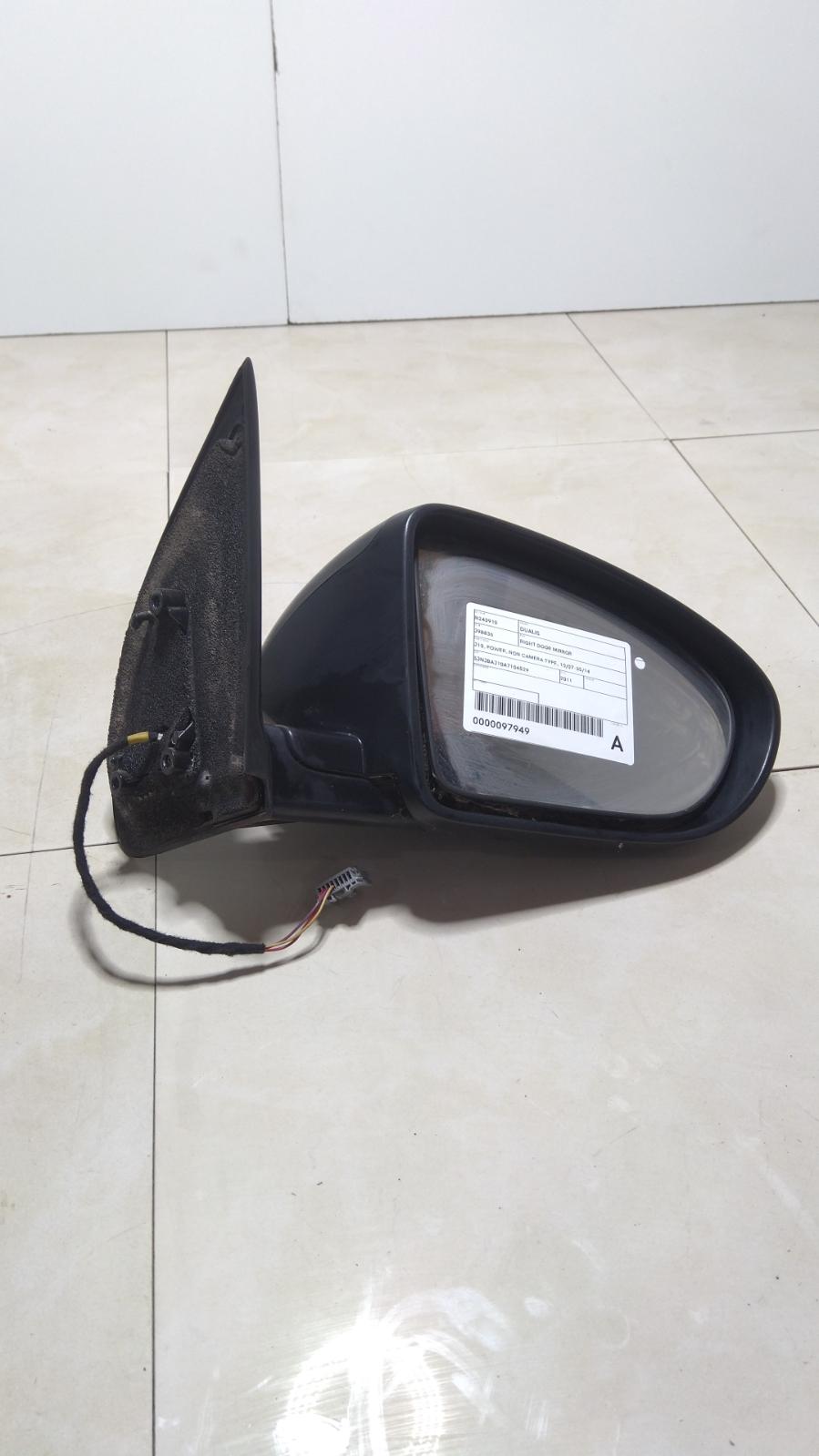 2011 Nissan Dualis Right Door Mirror View Auto part Right Door Mirror Nissan Dualis 2011