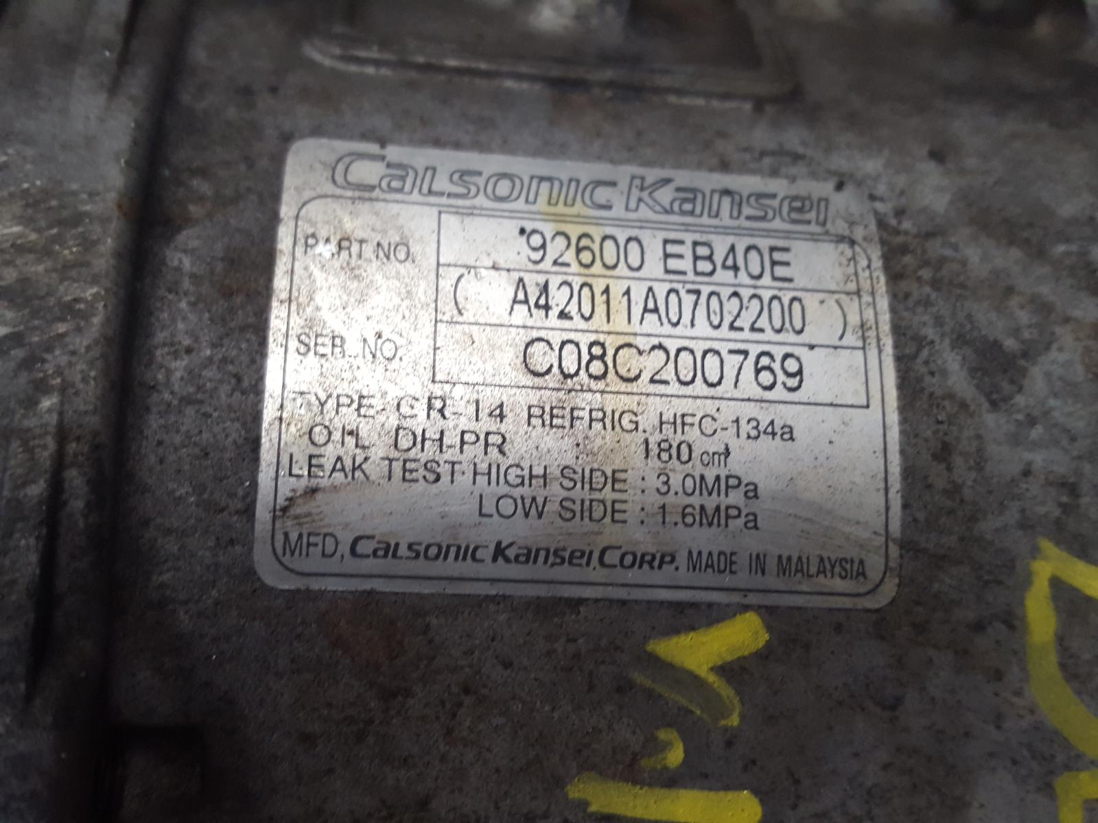 View Auto part A/C Compressor Nissan Navara 2008