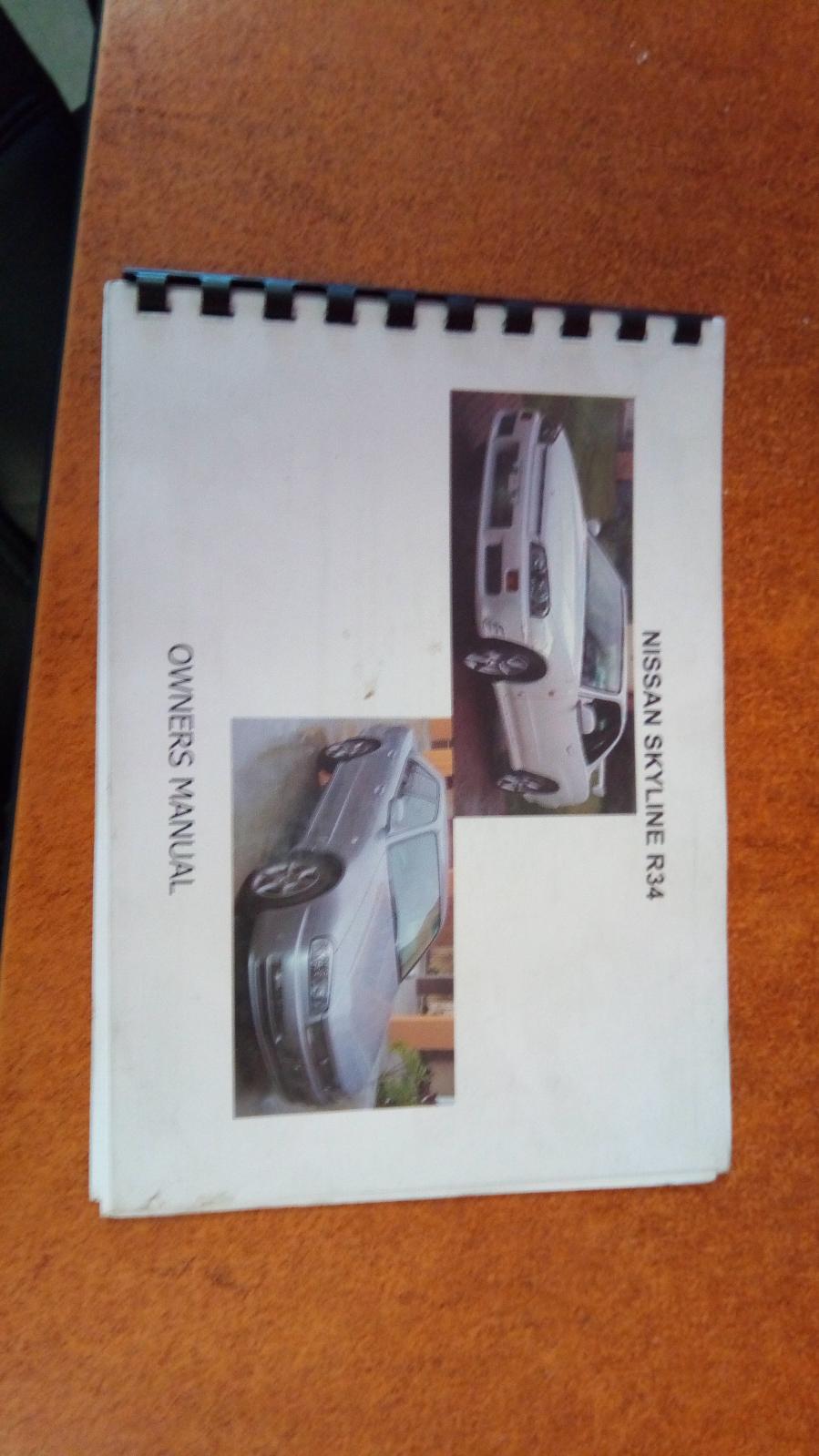 View Auto part Owners Handbook Nissan Skyline 2000