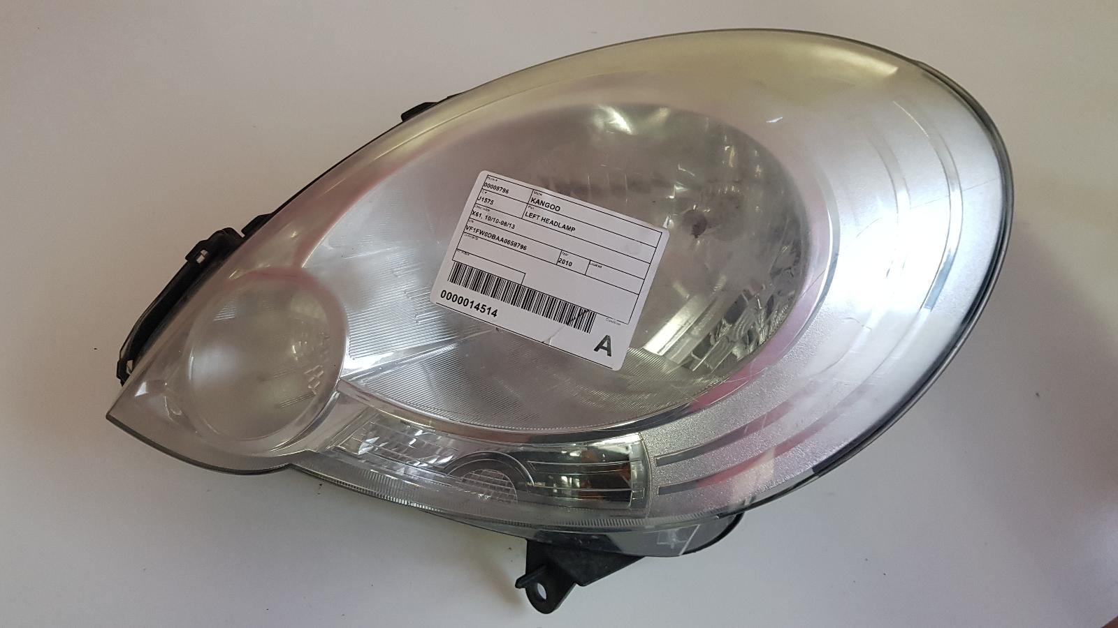 View Auto part Left Headlamp Renault Kangoo 2010