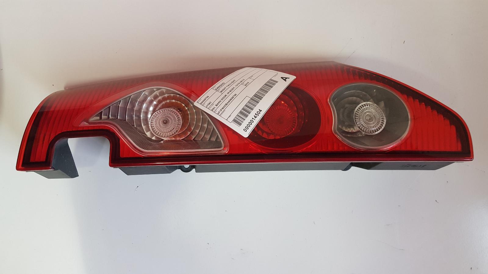 2010 Renault Kangoo Right Taillight View Auto part Right Taillight Renault Kangoo 2010