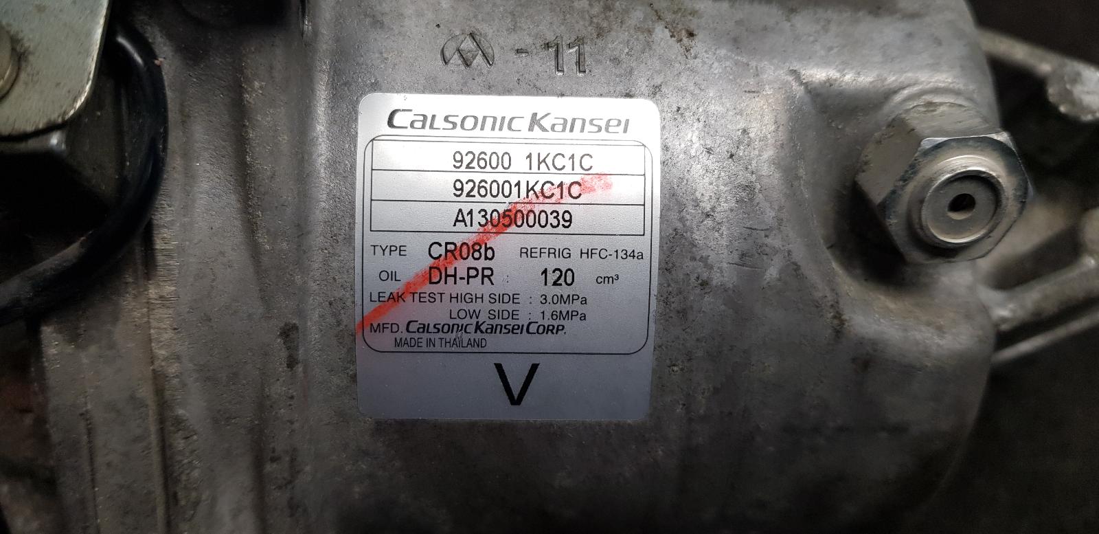 View Auto part A/C Compressor Nissan Pulsar 2013