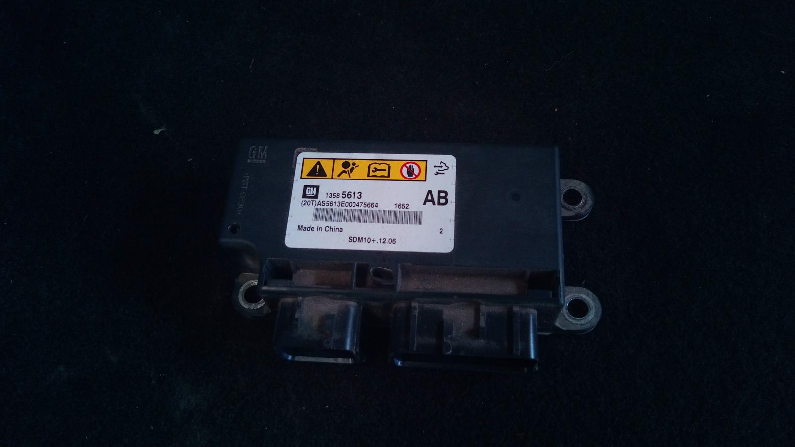 View Auto part Airbag Module/Sensor Holden Cruze 2012