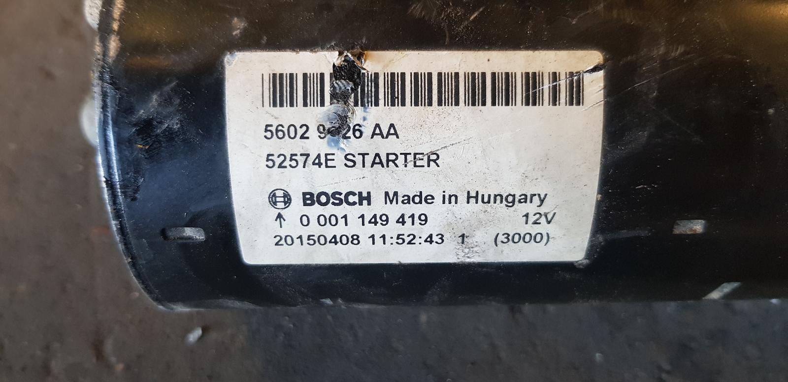 2015 Jeep Cherokee Starter View Auto part Starter Jeep Cherokee 2015