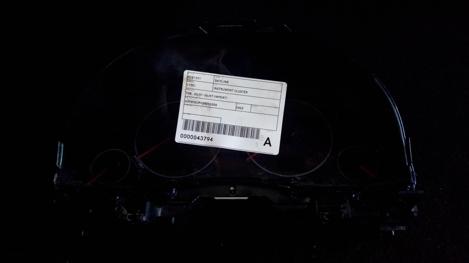 View Auto part Instrument Cluster Nissan Skyline 2003