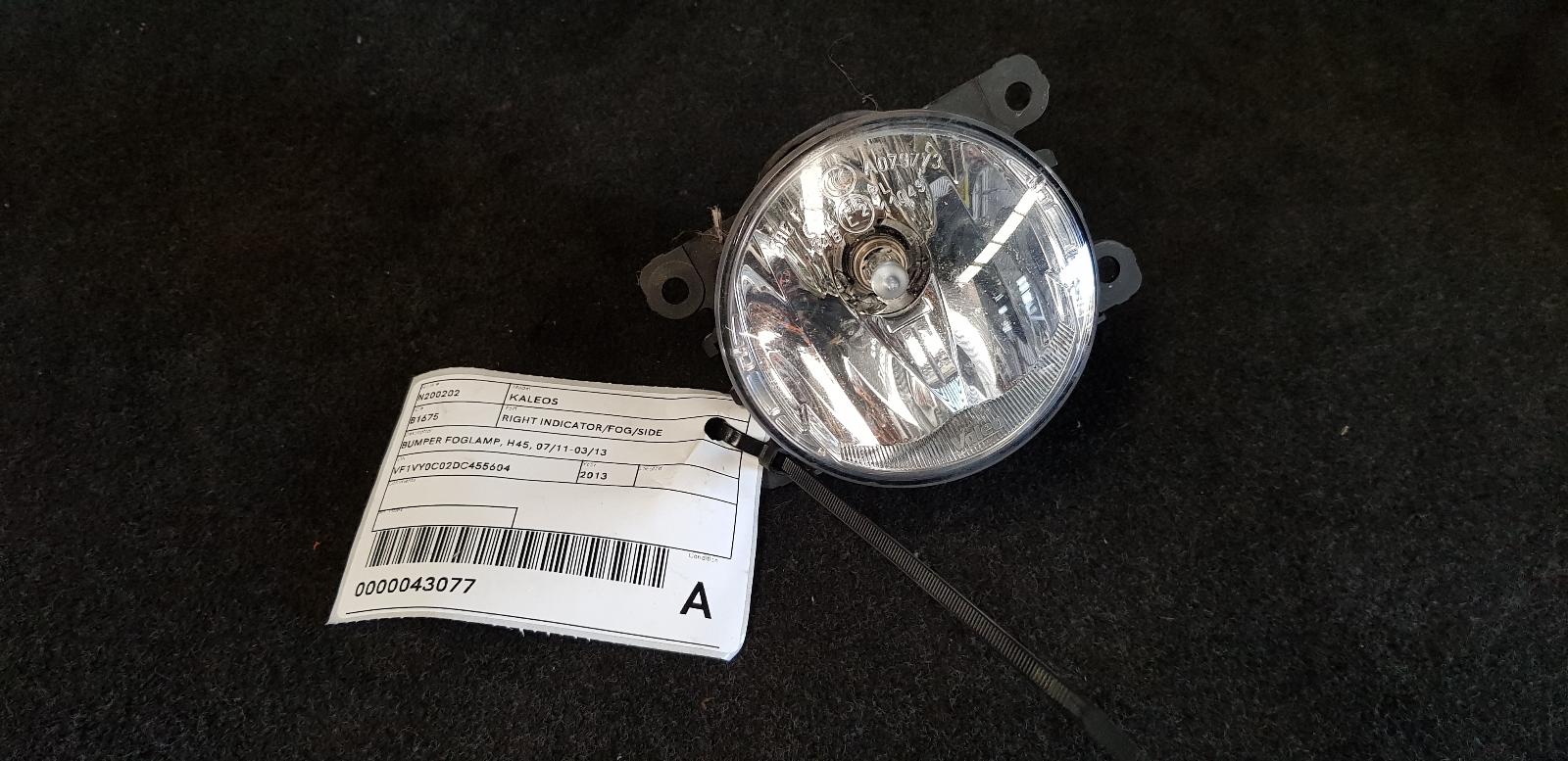 View Auto part Right Indicator/Fog/Side Renault Kaleos 2013