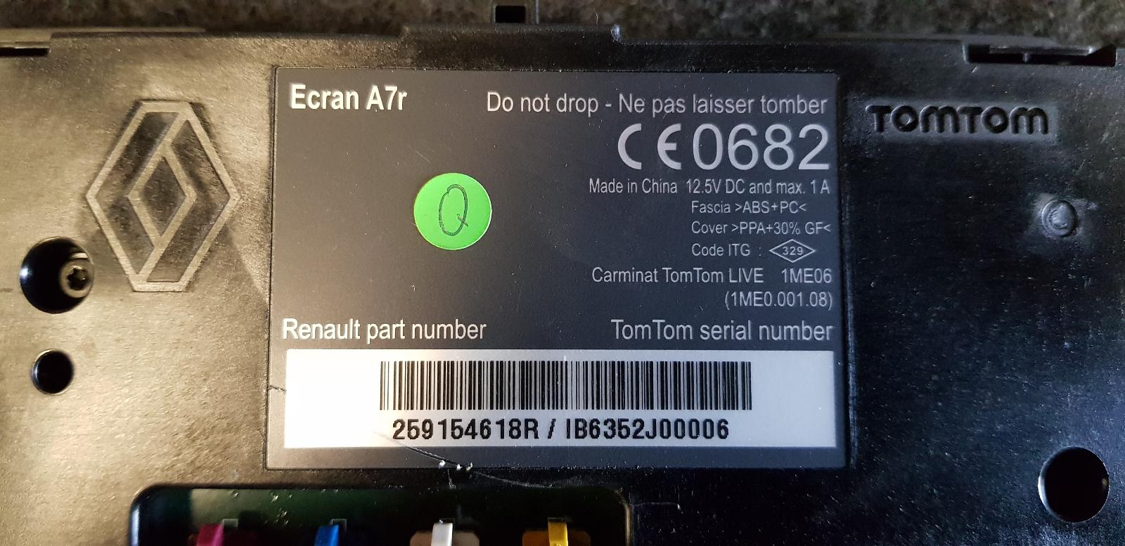 View Auto part Radio/Cd/Dvd/Sat/Tv Renault Kaleos 2013