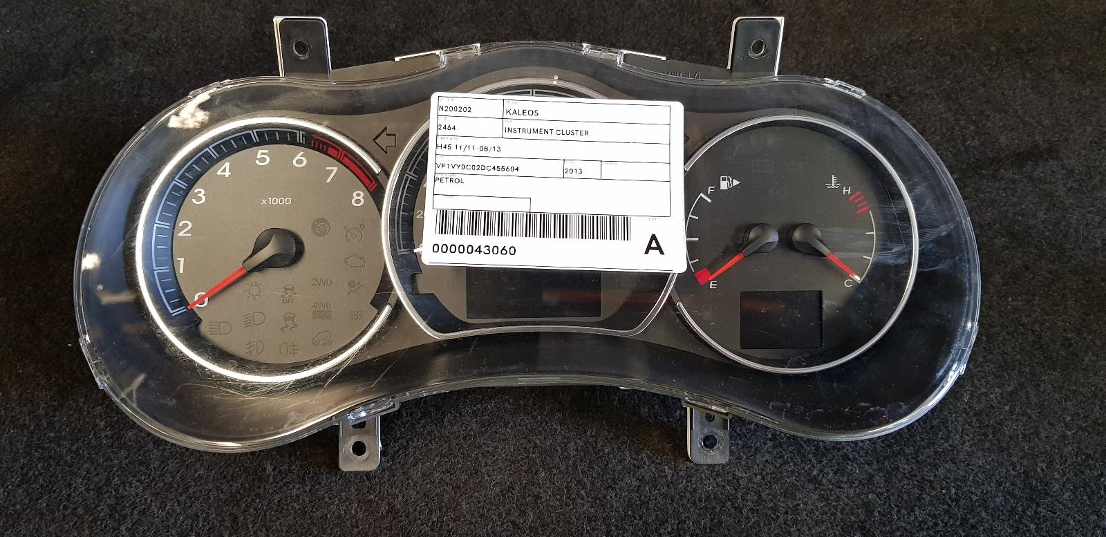 2013 Renault Kaleos Instrument Cluster View Auto part Instrument Cluster Renault Kaleos 2013