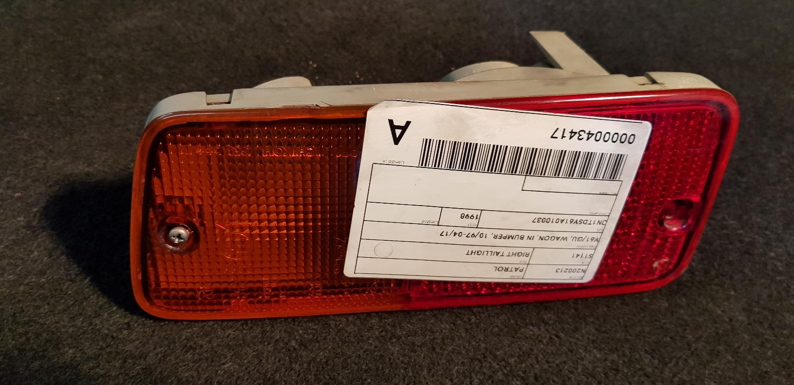 View Auto part Right Taillight Nissan Patrol 1998