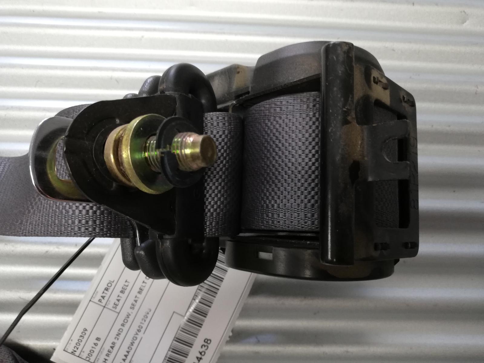 NISSAN PATROL SEAT BELT RH REAR 2ND ROW, SEAT BELT ONLY, WAGON, GQ, 02/