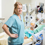 a smiling young nurse