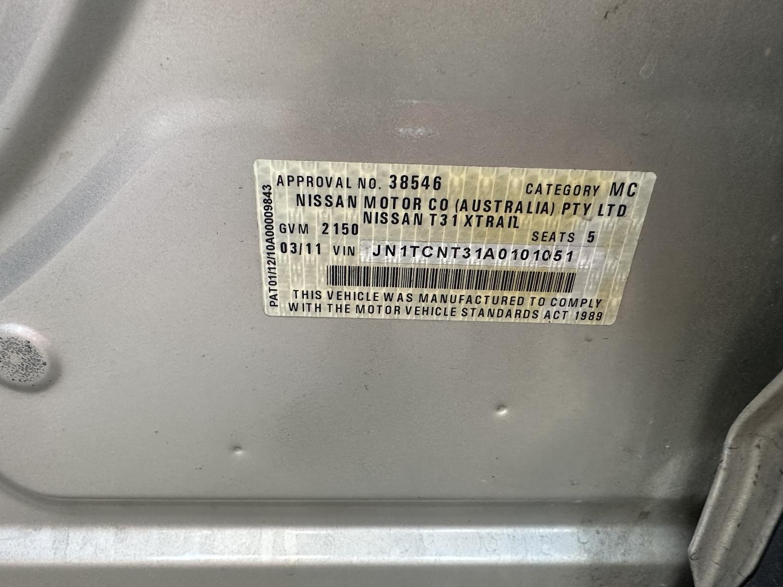 2011 Nissan Xtrail Trans/Gearbox View Auto part Trans/Gearbox Nissan Xtrail 2011