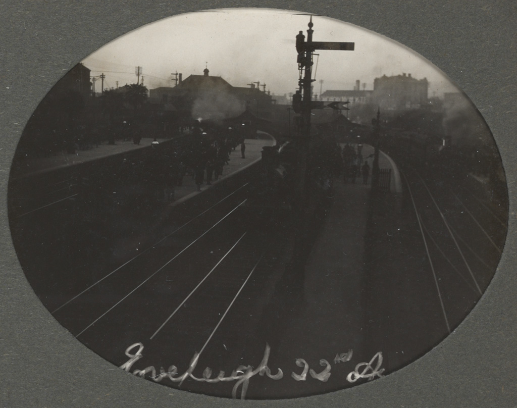 Photograph album of Eveleigh Workshops during the 1917 railway strike - Eveleigh Station Photograph album of Eveleigh Workshops during the 1917 railway strike - Eveleigh Station