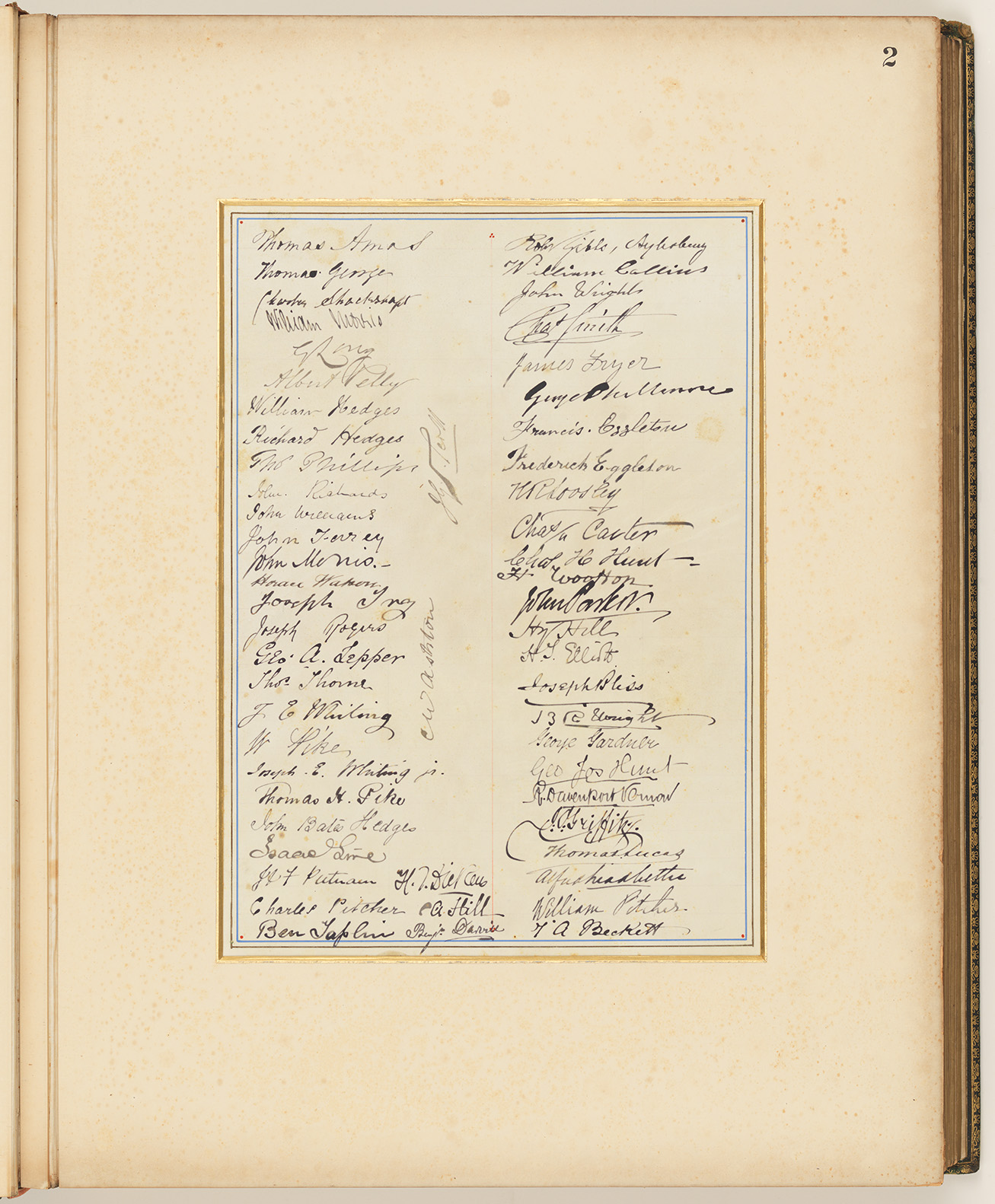 02 Addresses Presented to Lord Carrington Governor of New South Wales No. 4, page 2 signature panel 02 Addresses Presented to Lord Carrington Governor of New South Wales No. 4, page 2 signature panel