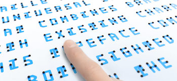 Braille neue typeface springwise