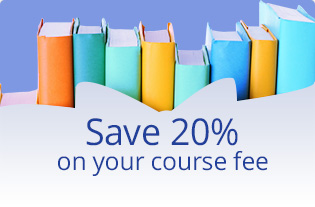 Save 20% on your course fee