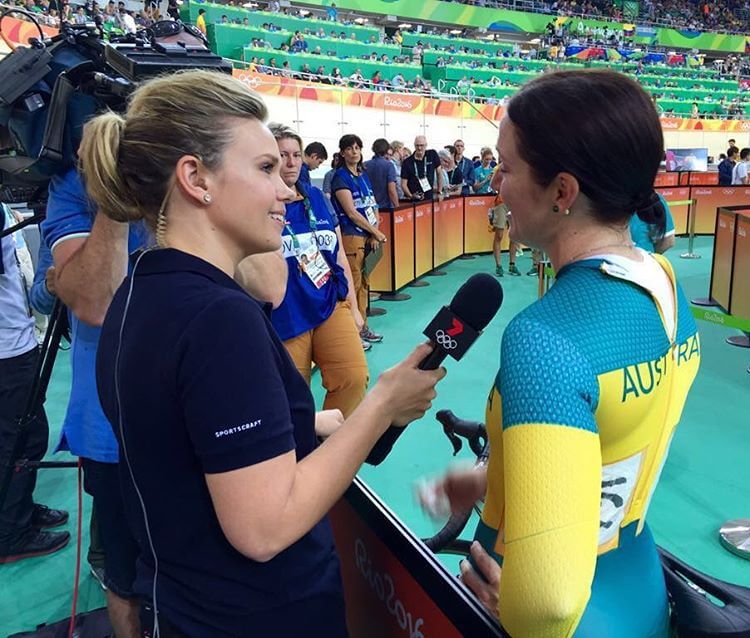 Eddie Bartholomew covering Olympics for Channel 7