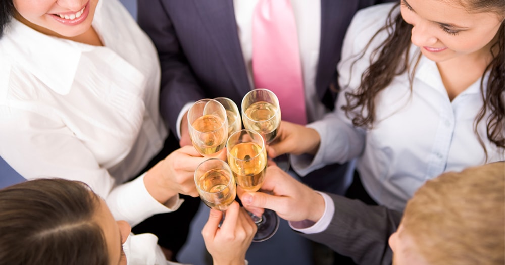 Good networking skills - champagne