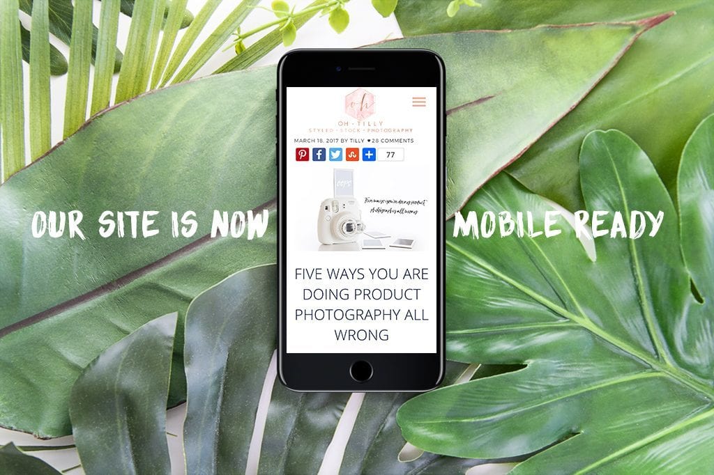 ways to use styled stock photos to show off your new website