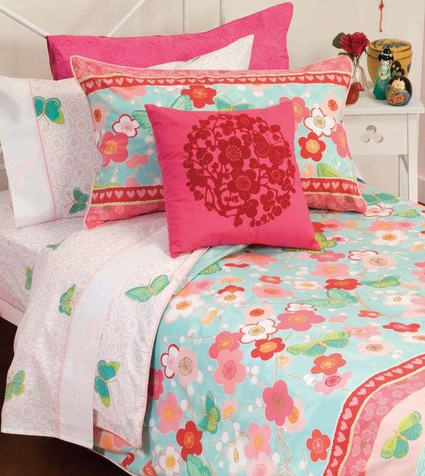 HICCUPS HELLO BLOSSOM KING SINGLE SHEET SET TTN Baby Warehouse