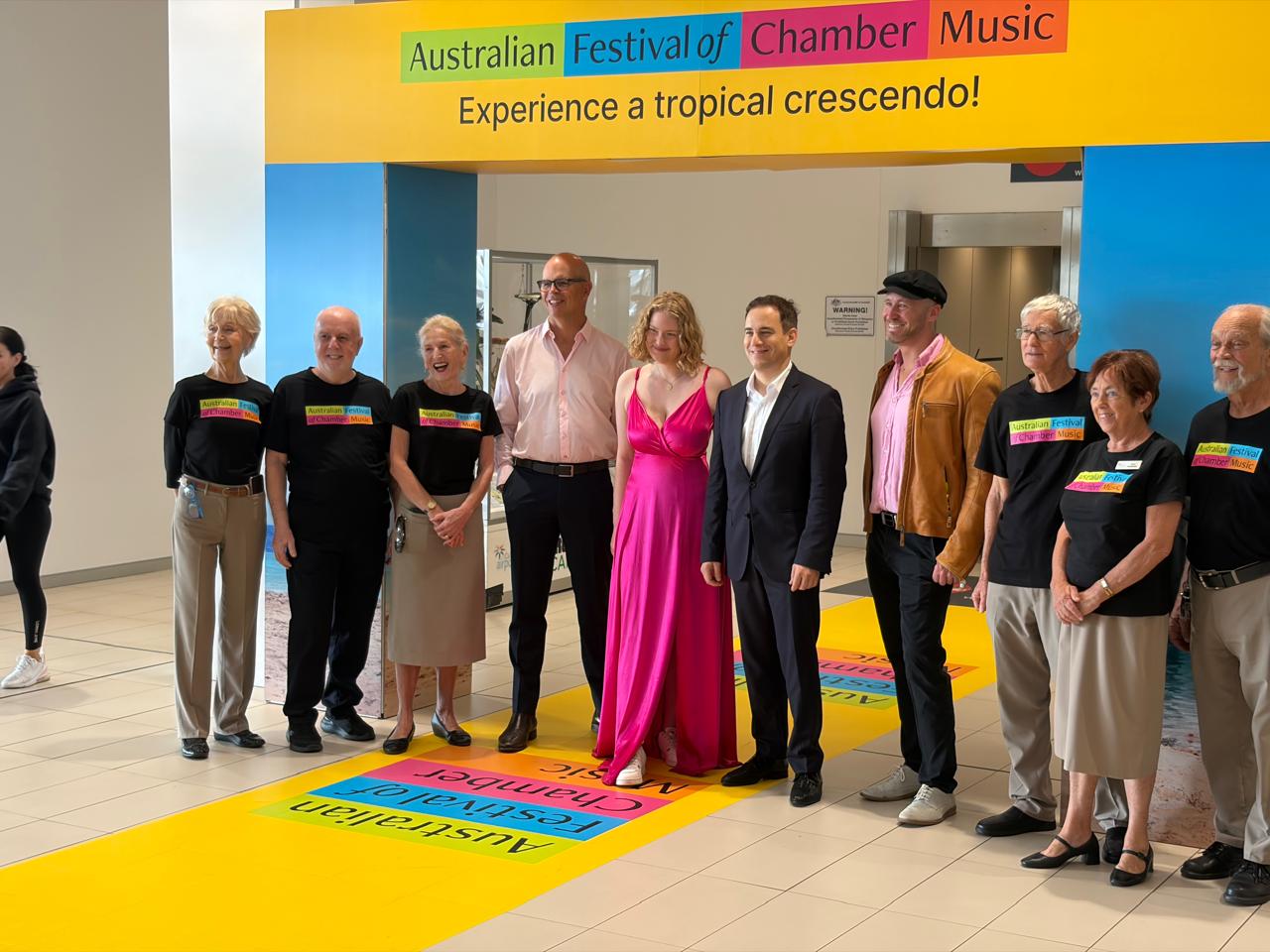 Cairns Airport's musical welcome performance, an AFCM partnership
