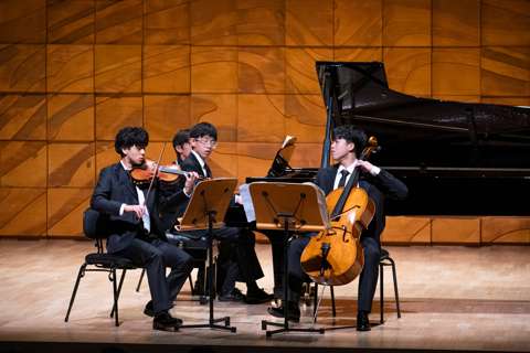 The Kingussie Trio performing